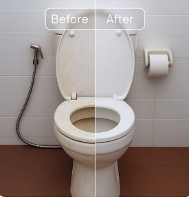Intense bathroom cleaning